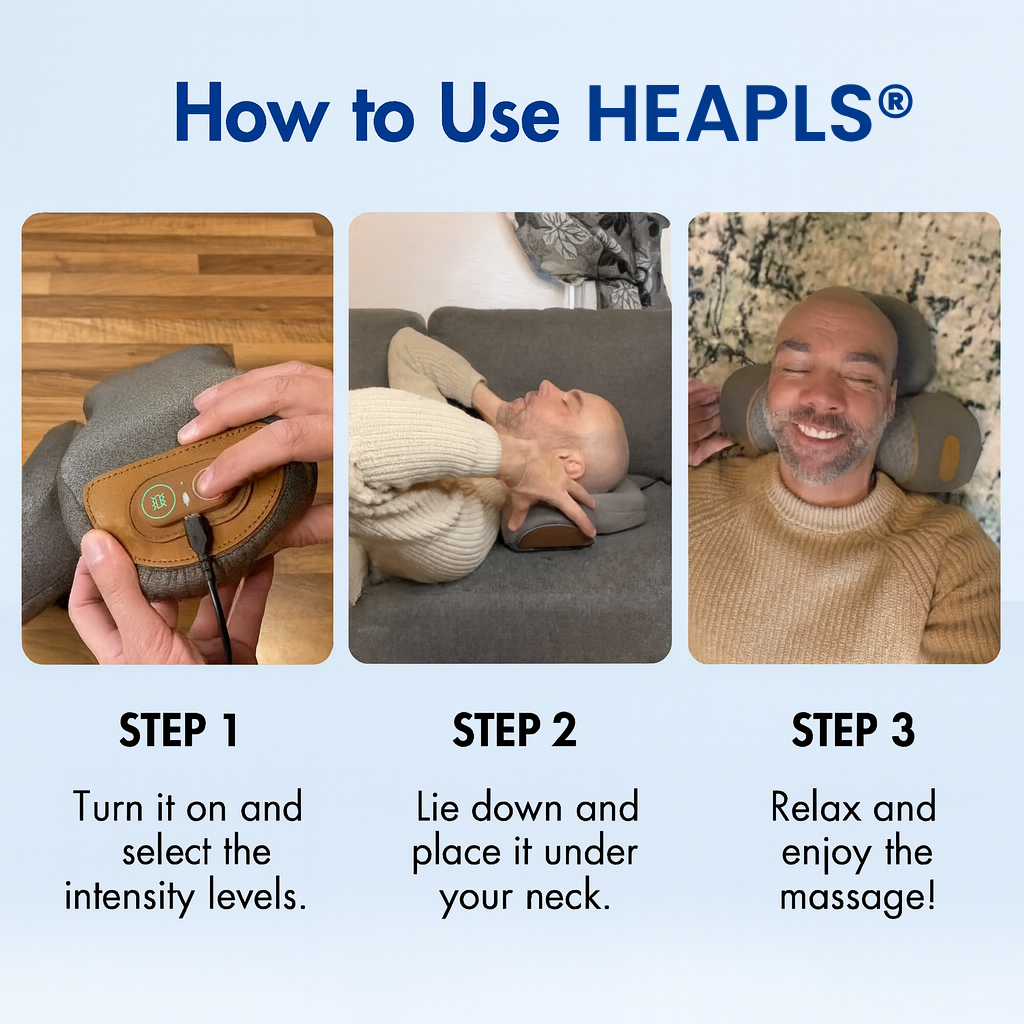 Heapls® 3 in 1 Neck Massage Pillow